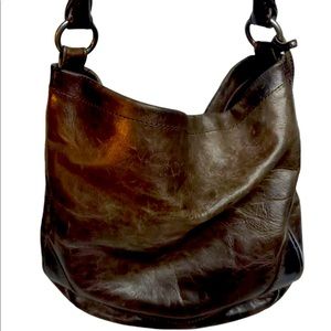 COPY - Frye Melissa Leather Slate Brown Hobo Bag